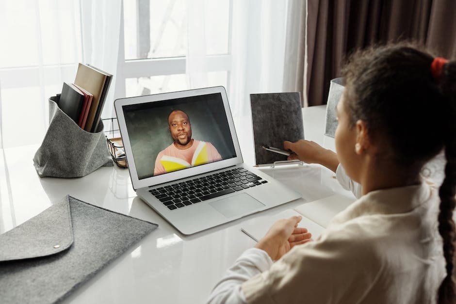 Little Girl Taking Online Classes