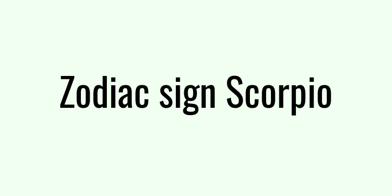 Zodiac sign Scorpio
