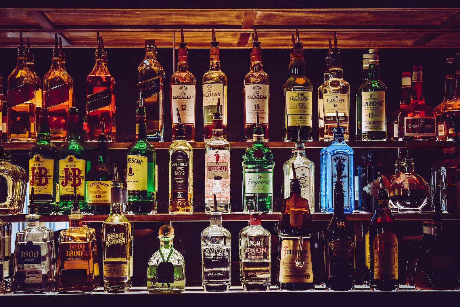 Assorted Alcohol bottles