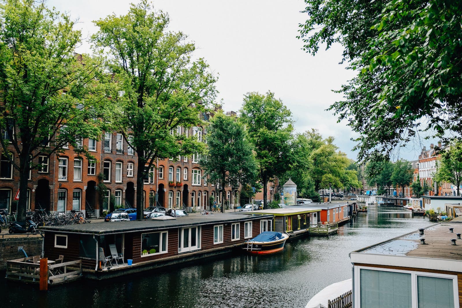 Floating Houseboats in Amsterdam