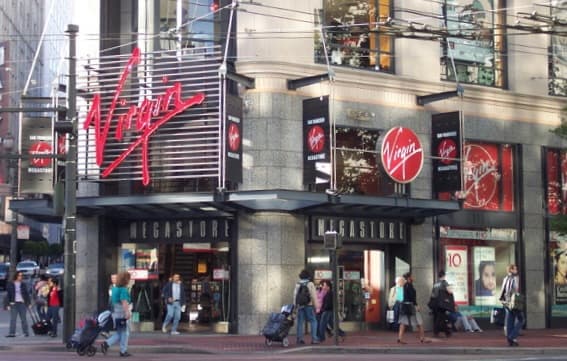 Photo of the Virgin Megastore in San Francisco